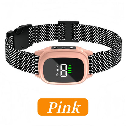 Pet Dog Anti Barking Device Waterproof Ultrasonic Stop Barking Vibration Anti Bark Collar Dogs Training Collar For all dogs