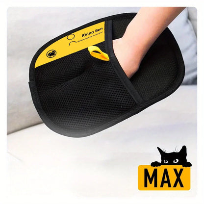 2-Piece Pet Hair Removal Gloves – Double-Sided Cat Brushes, Anti-Shedding Grooming Gloves, Hair Control Care Tools